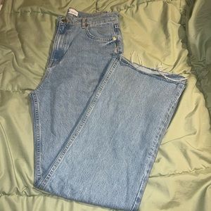 Zara wide leg high rise jeans